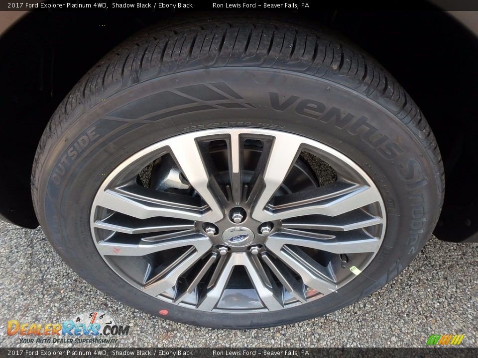2017 Ford Explorer Platinum 4WD Shadow Black / Ebony Black Photo #9