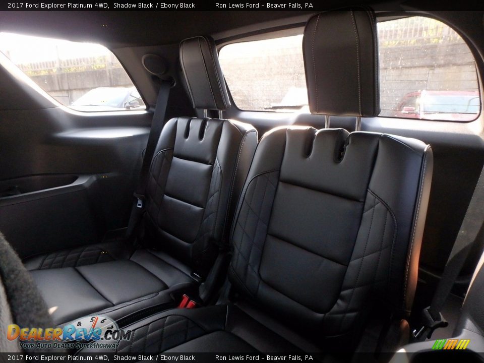 2017 Ford Explorer Platinum 4WD Shadow Black / Ebony Black Photo #12