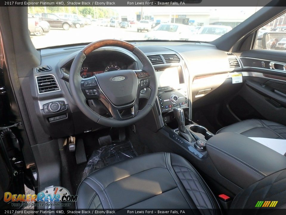 2017 Ford Explorer Platinum 4WD Shadow Black / Ebony Black Photo #13