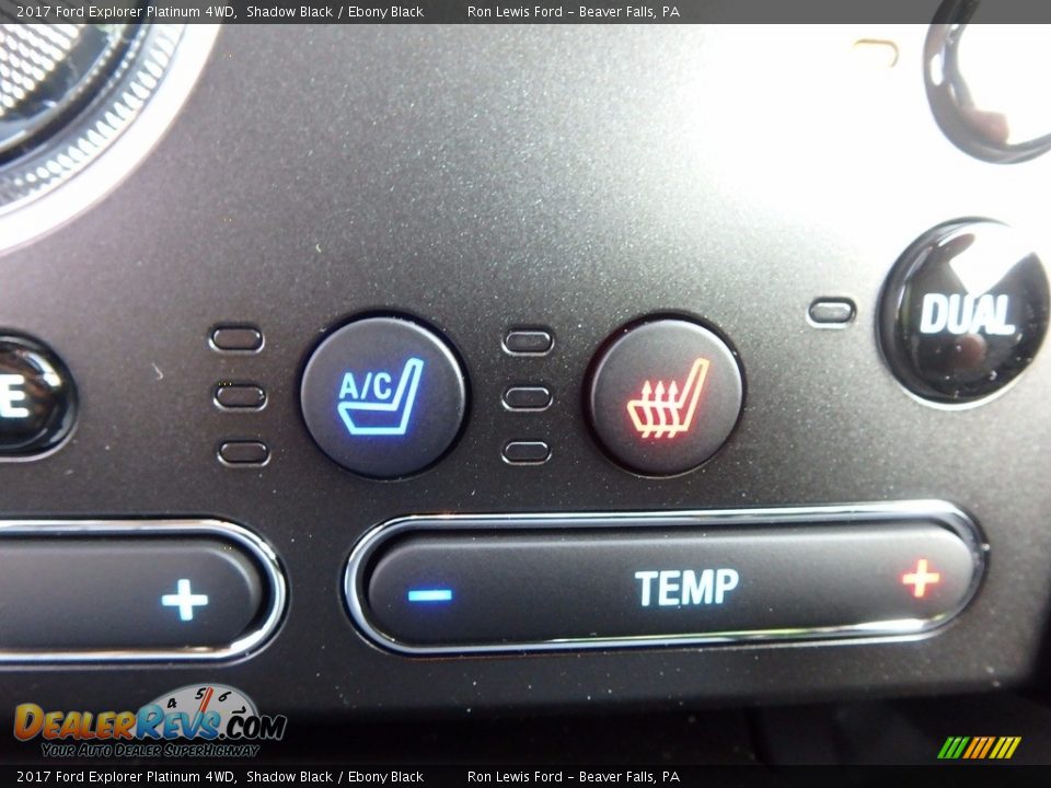 2017 Ford Explorer Platinum 4WD Shadow Black / Ebony Black Photo #17