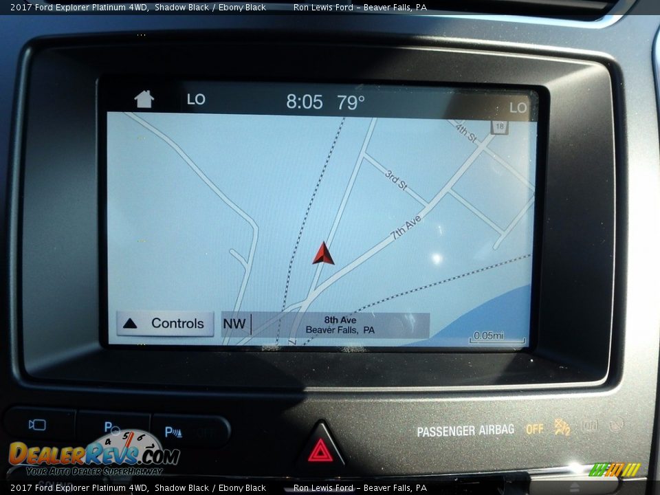 2017 Ford Explorer Platinum 4WD Shadow Black / Ebony Black Photo #18