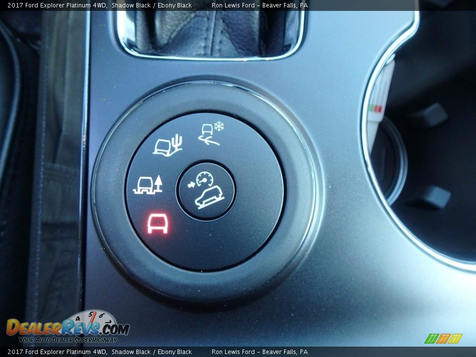 2017 Ford Explorer Platinum 4WD Shadow Black / Ebony Black Photo #19