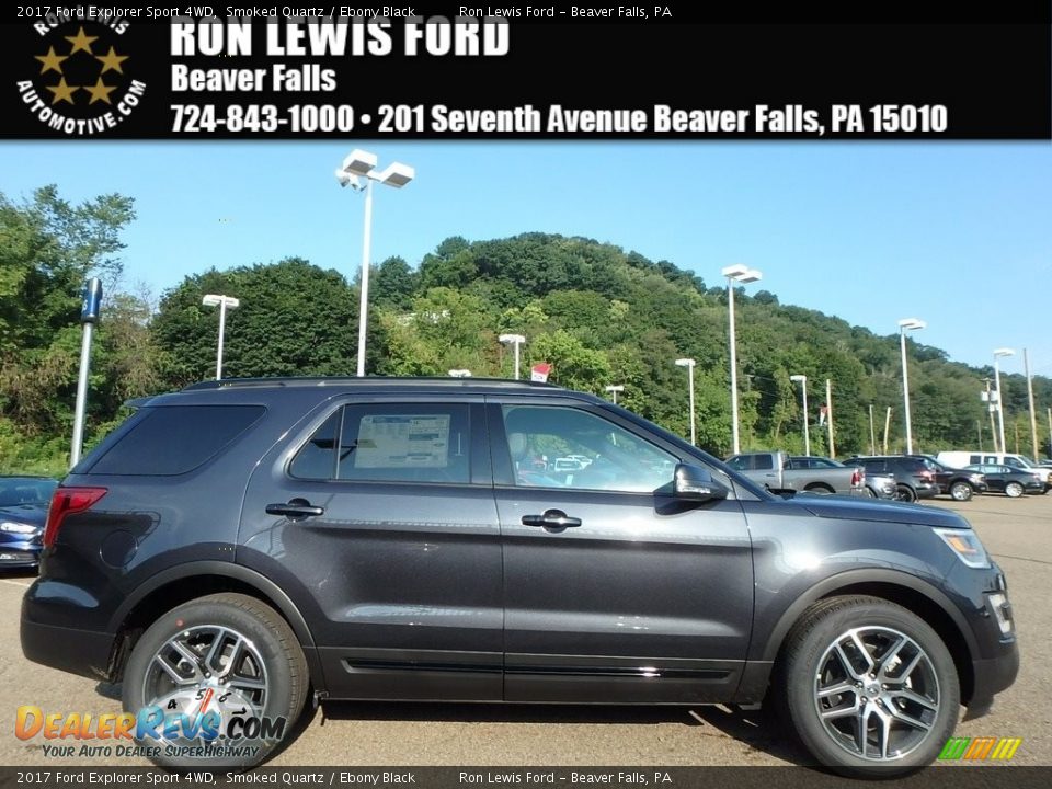 2017 Ford Explorer Sport 4WD Smoked Quartz / Ebony Black Photo #1