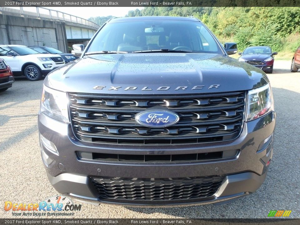 2017 Ford Explorer Sport 4WD Smoked Quartz / Ebony Black Photo #7