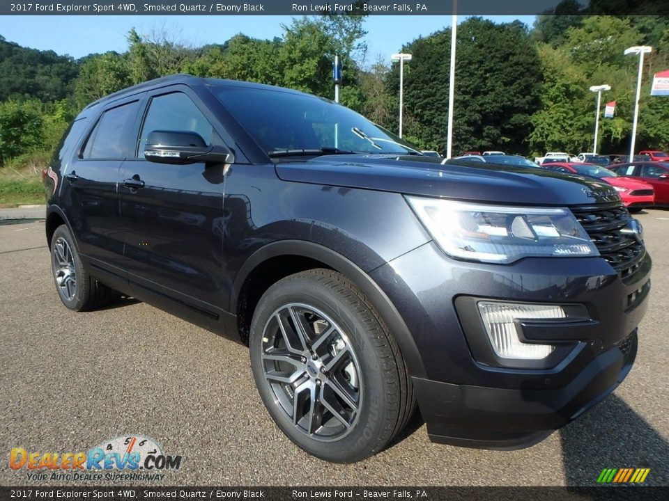 2017 Ford Explorer Sport 4WD Smoked Quartz / Ebony Black Photo #8