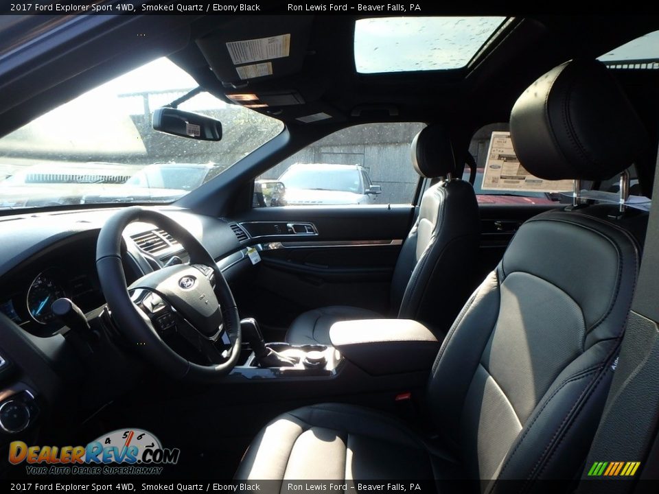 2017 Ford Explorer Sport 4WD Smoked Quartz / Ebony Black Photo #10