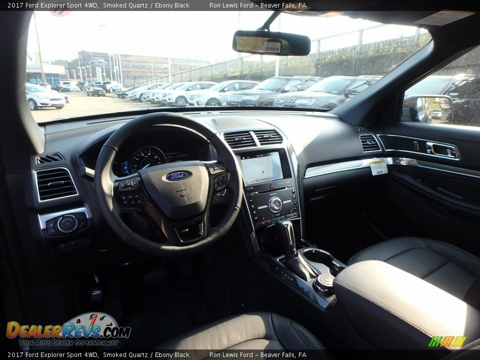 2017 Ford Explorer Sport 4WD Smoked Quartz / Ebony Black Photo #13
