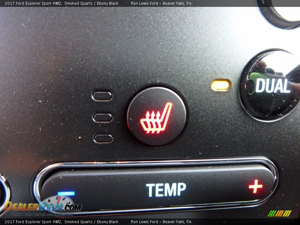 2017 Ford Explorer Sport 4WD Smoked Quartz / Ebony Black Photo #18