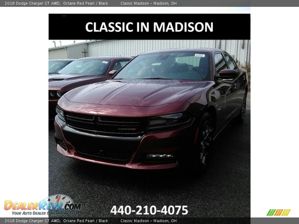 2018 Dodge Charger GT AWD Octane Red Pearl / Black Photo #1