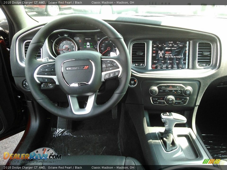 2018 Dodge Charger GT AWD Octane Red Pearl / Black Photo #6