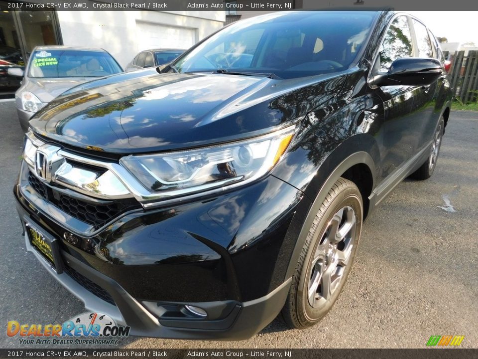 2017 Honda CR-V EX AWD Crystal Black Pearl / Black Photo #3