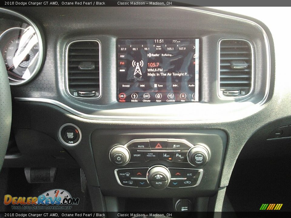 2018 Dodge Charger GT AWD Octane Red Pearl / Black Photo #8