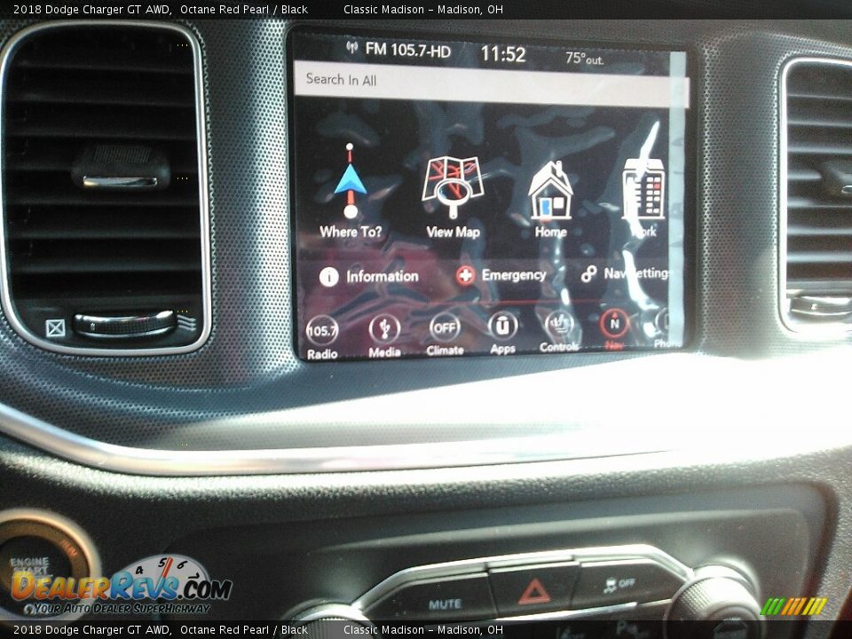 2018 Dodge Charger GT AWD Octane Red Pearl / Black Photo #10