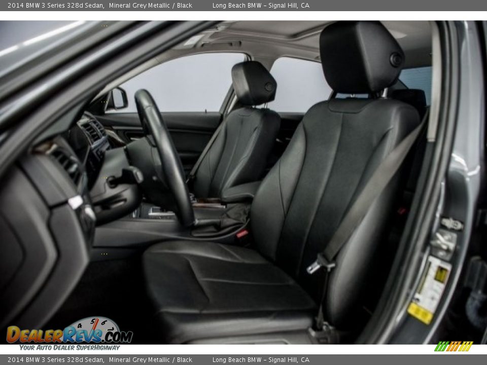 2014 BMW 3 Series 328d Sedan Mineral Grey Metallic / Black Photo #26