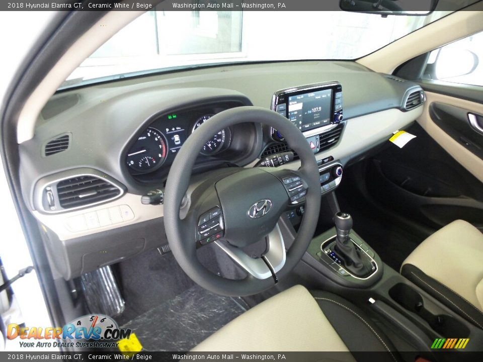 Beige Interior - 2018 Hyundai Elantra GT  Photo #8