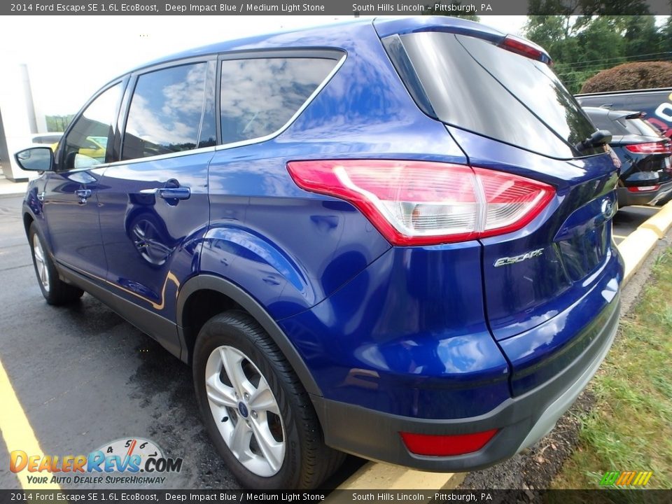 2014 Ford Escape SE 1.6L EcoBoost Deep Impact Blue / Medium Light Stone Photo #2