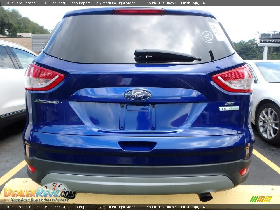 2014 Ford Escape SE 1.6L EcoBoost Deep Impact Blue / Medium Light Stone Photo #3