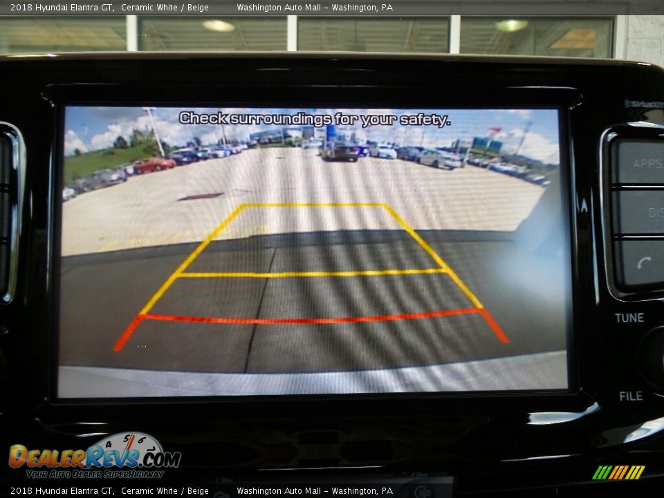 2018 Hyundai Elantra GT Ceramic White / Beige Photo #30