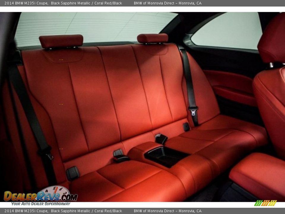 2014 BMW M235i Coupe Black Sapphire Metallic / Coral Red/Black Photo #15