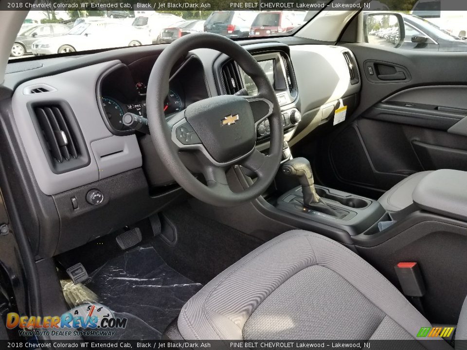 Jet Black/Dark Ash Interior - 2018 Chevrolet Colorado WT Extended Cab Photo #7