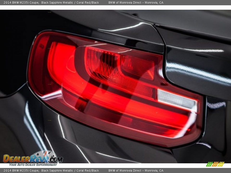 2014 BMW M235i Coupe Black Sapphire Metallic / Coral Red/Black Photo #24