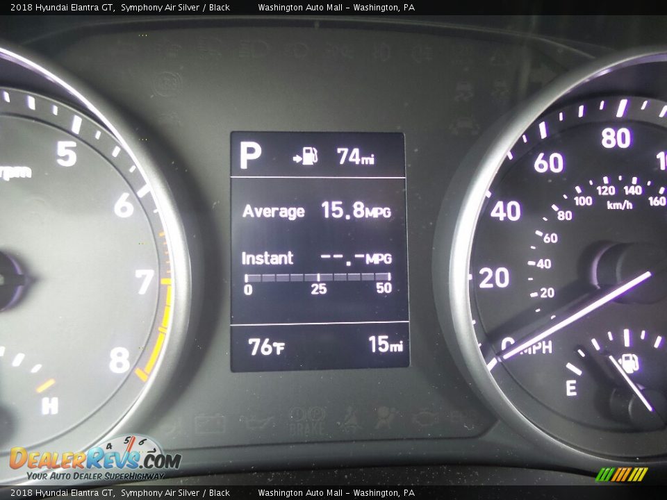 2018 Hyundai Elantra GT Symphony Air Silver / Black Photo #16