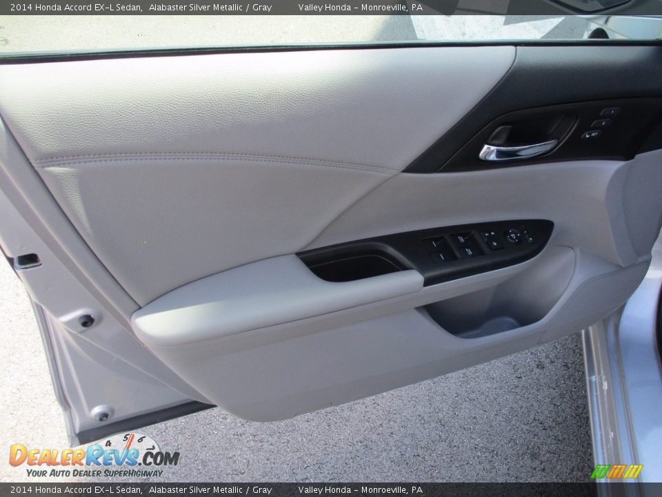 2014 Honda Accord EX-L Sedan Alabaster Silver Metallic / Gray Photo #9