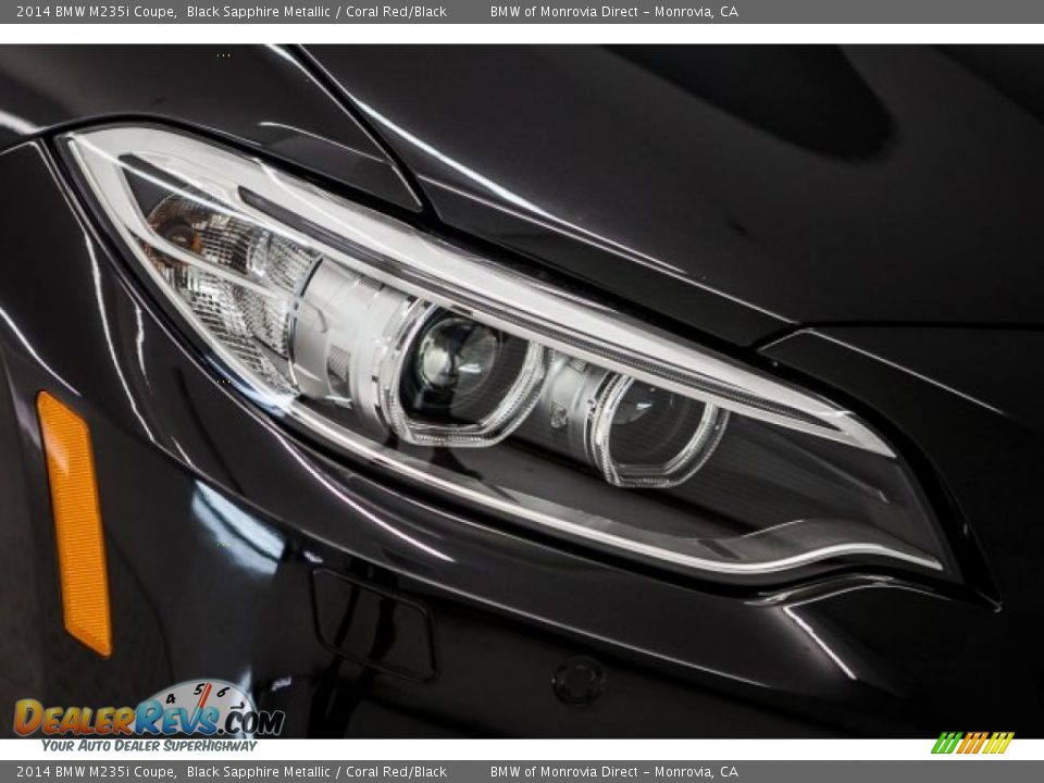 2014 BMW M235i Coupe Black Sapphire Metallic / Coral Red/Black Photo #29