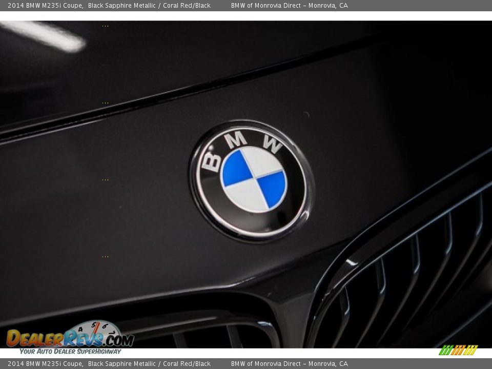 2014 BMW M235i Coupe Black Sapphire Metallic / Coral Red/Black Photo #30