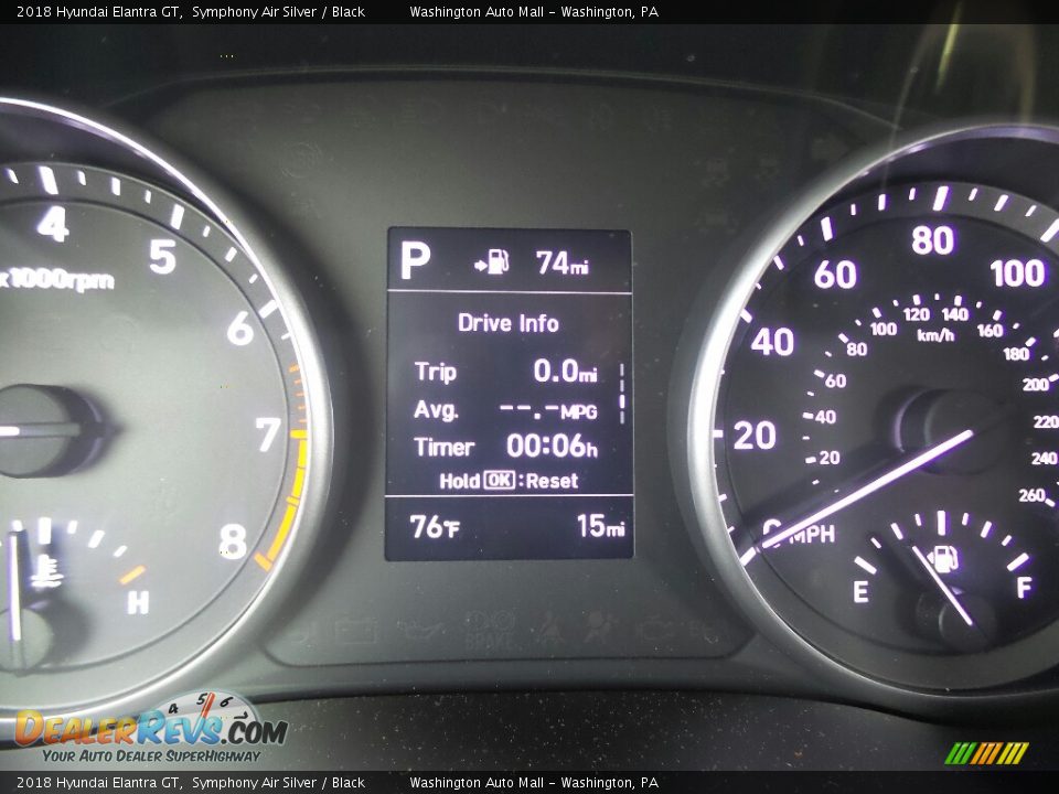 2018 Hyundai Elantra GT Symphony Air Silver / Black Photo #18