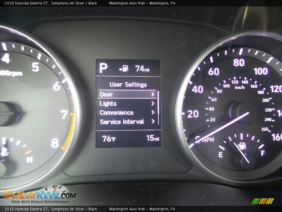 2018 Hyundai Elantra GT Symphony Air Silver / Black Photo #20