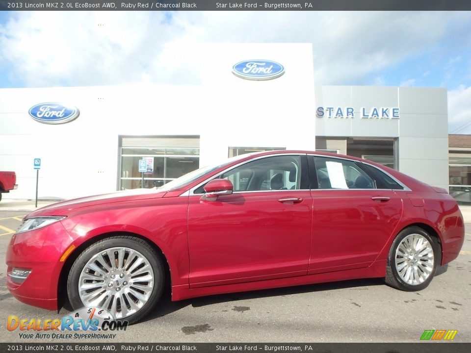 2013 Lincoln MKZ 2.0L EcoBoost AWD Ruby Red / Charcoal Black Photo #1