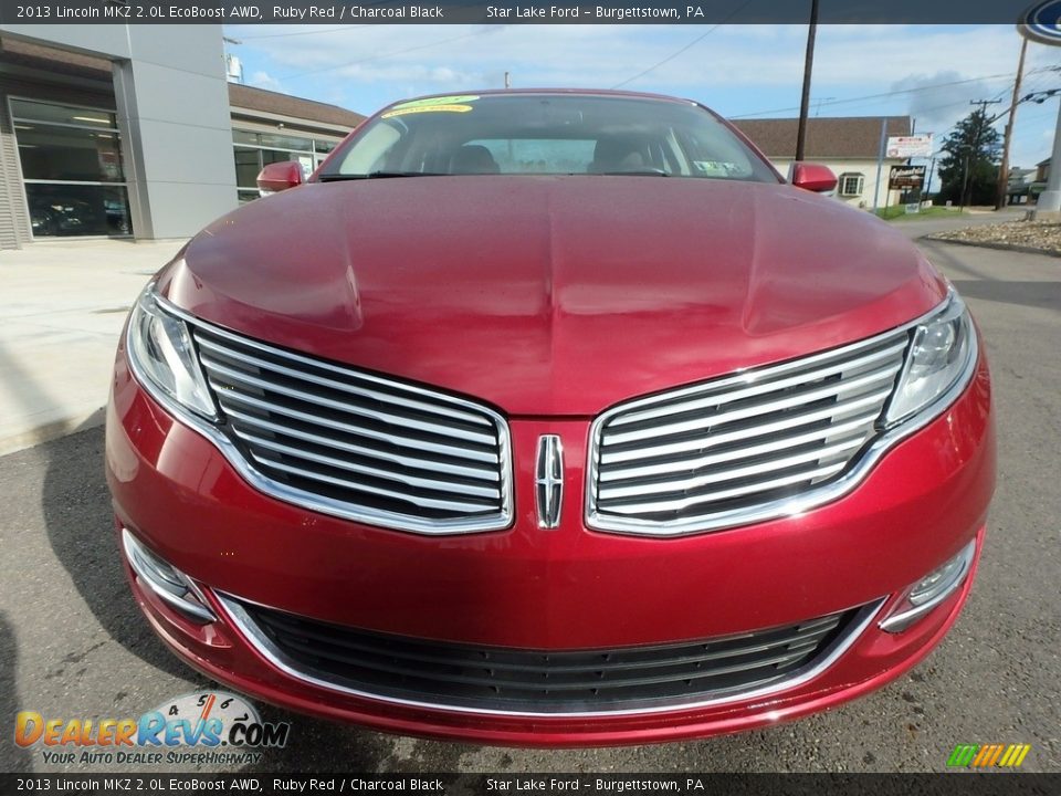 2013 Lincoln MKZ 2.0L EcoBoost AWD Ruby Red / Charcoal Black Photo #2