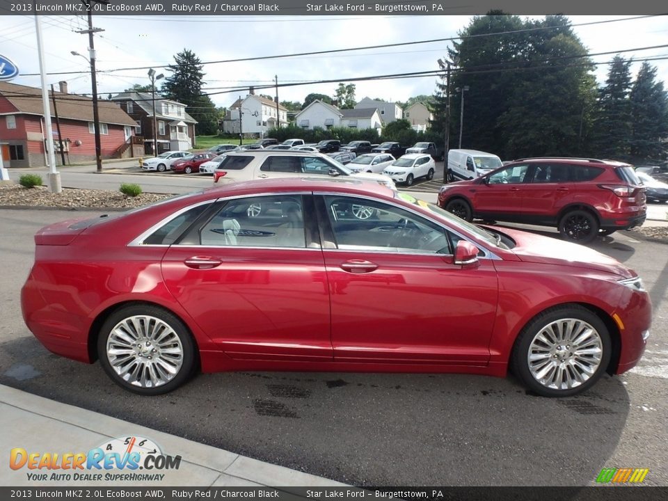 2013 Lincoln MKZ 2.0L EcoBoost AWD Ruby Red / Charcoal Black Photo #4