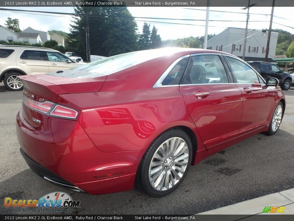 2013 Lincoln MKZ 2.0L EcoBoost AWD Ruby Red / Charcoal Black Photo #5