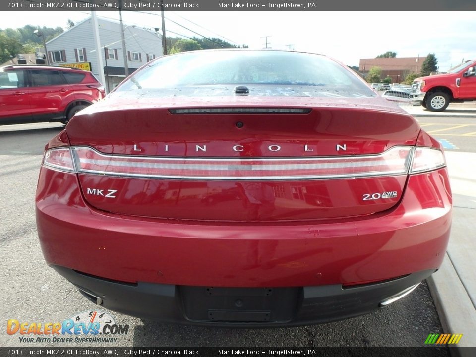 2013 Lincoln MKZ 2.0L EcoBoost AWD Ruby Red / Charcoal Black Photo #6
