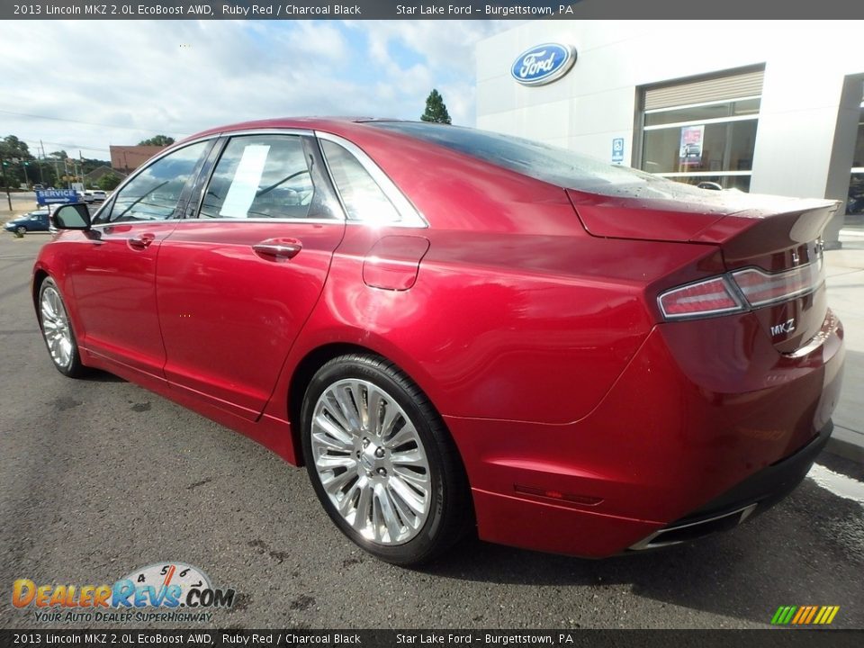 2013 Lincoln MKZ 2.0L EcoBoost AWD Ruby Red / Charcoal Black Photo #7