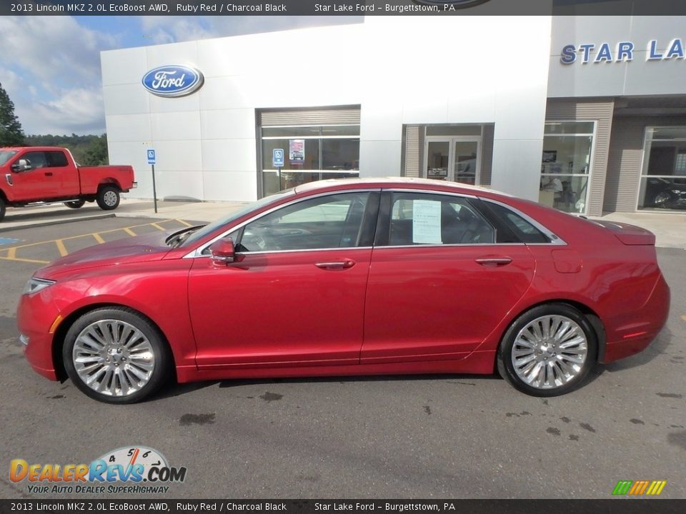 2013 Lincoln MKZ 2.0L EcoBoost AWD Ruby Red / Charcoal Black Photo #8