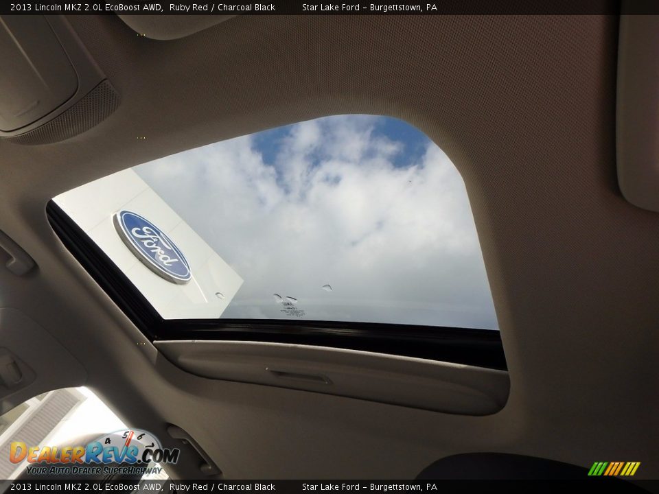 2013 Lincoln MKZ 2.0L EcoBoost AWD Ruby Red / Charcoal Black Photo #13