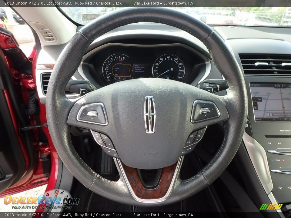 2013 Lincoln MKZ 2.0L EcoBoost AWD Ruby Red / Charcoal Black Photo #16
