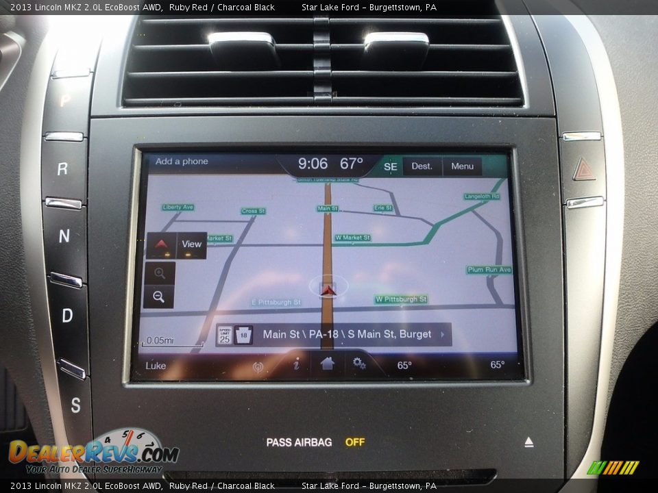 2013 Lincoln MKZ 2.0L EcoBoost AWD Ruby Red / Charcoal Black Photo #17