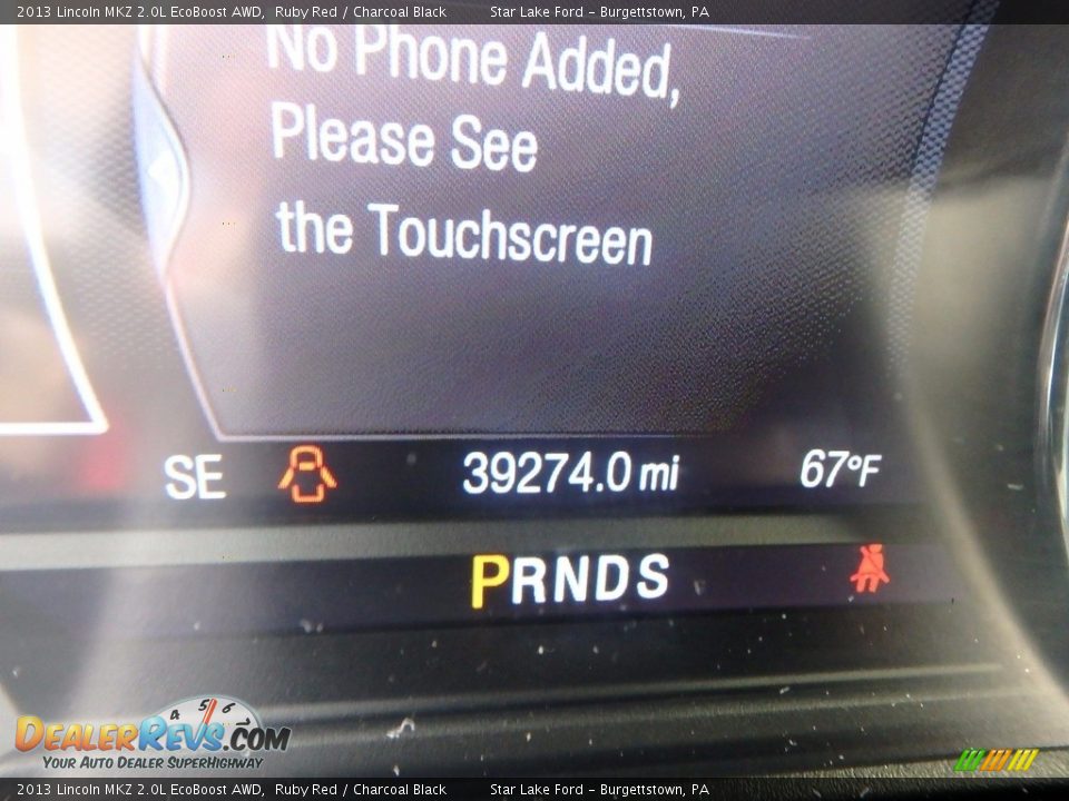 2013 Lincoln MKZ 2.0L EcoBoost AWD Ruby Red / Charcoal Black Photo #20