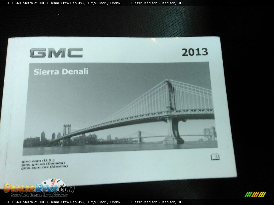 2013 GMC Sierra 2500HD Denali Crew Cab 4x4 Onyx Black / Ebony Photo #25