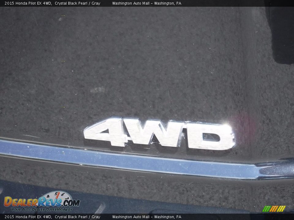 2015 Honda Pilot EX 4WD Crystal Black Pearl / Gray Photo #11