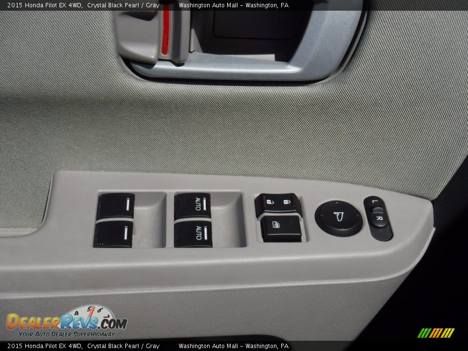 2015 Honda Pilot EX 4WD Crystal Black Pearl / Gray Photo #12