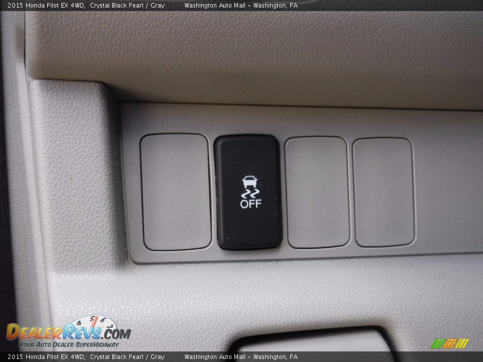 2015 Honda Pilot EX 4WD Crystal Black Pearl / Gray Photo #14