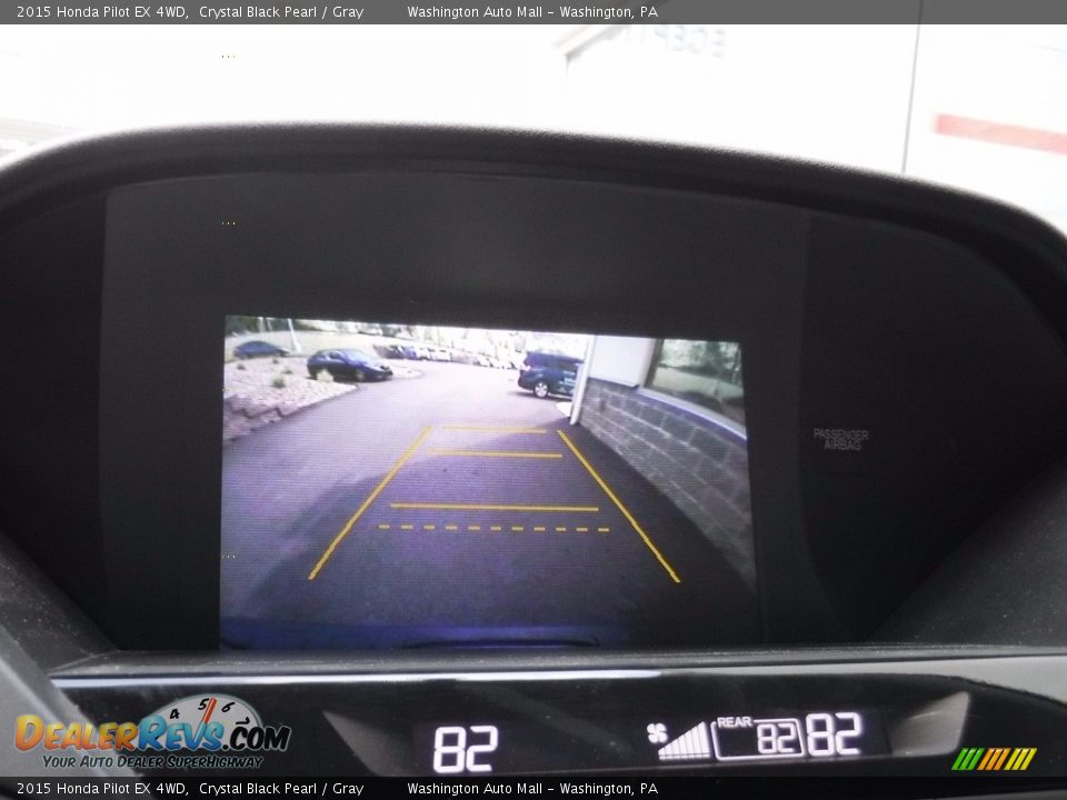2015 Honda Pilot EX 4WD Crystal Black Pearl / Gray Photo #19