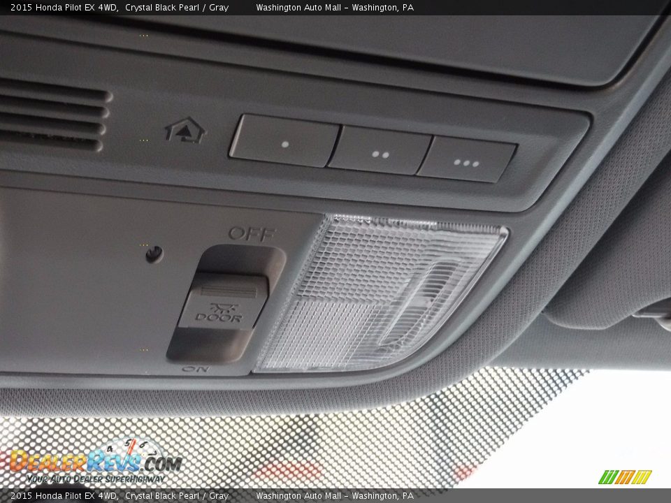 2015 Honda Pilot EX 4WD Crystal Black Pearl / Gray Photo #22