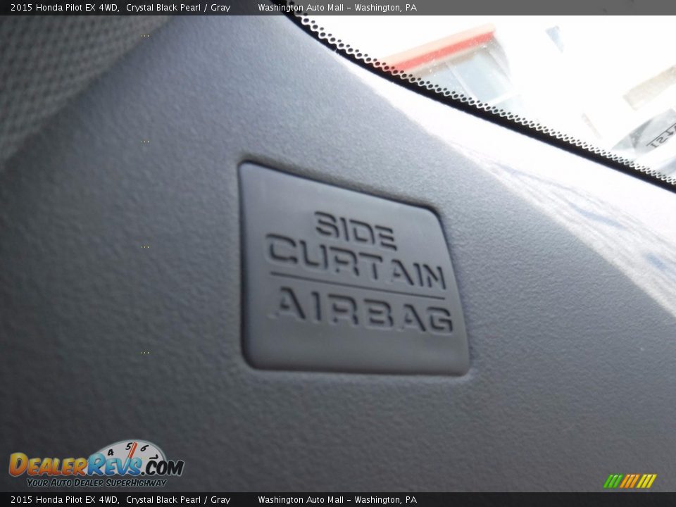 2015 Honda Pilot EX 4WD Crystal Black Pearl / Gray Photo #23