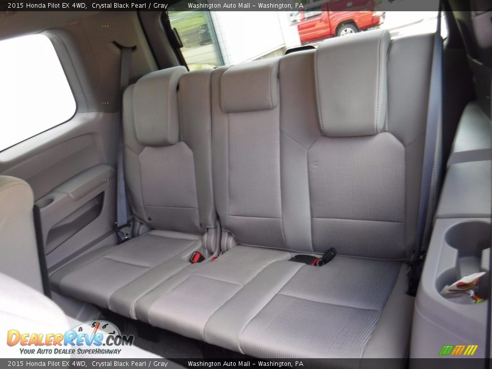 2015 Honda Pilot EX 4WD Crystal Black Pearl / Gray Photo #25